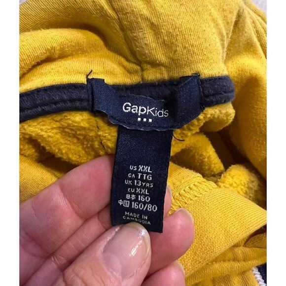Gap kids, yellow hoodie, XXL - Picture 5 of 5